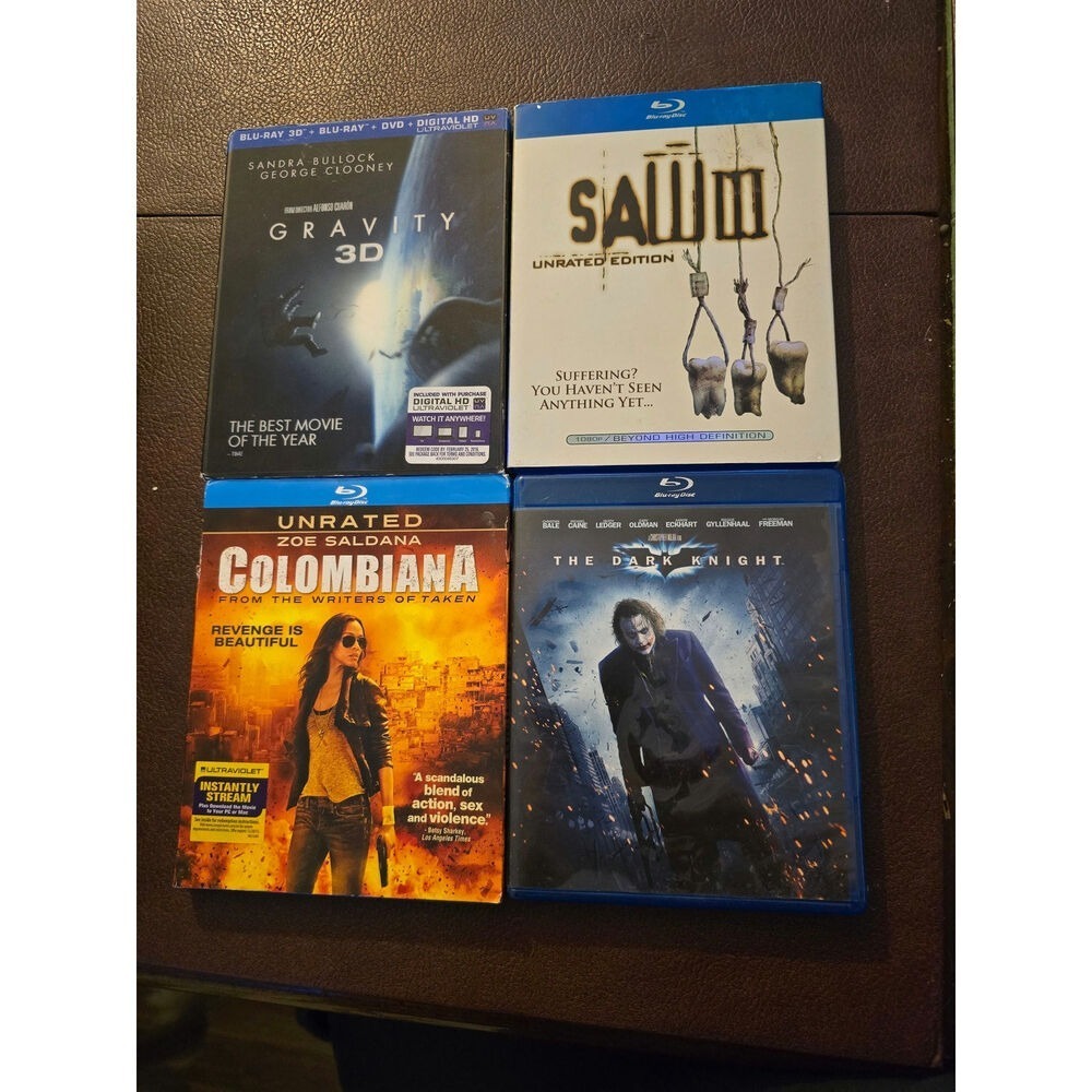 Lot of 4 Blurays List in discription